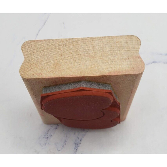 Stampin' Up! Pair of Apples Fall Fruit Tree Nature Wood Mounted Rubber Stamp - Picture 3 of 7